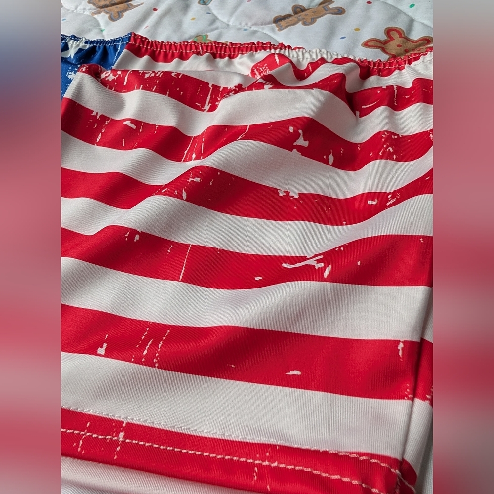 Tube Top / Patriotic Stars and Stripes Crop Top / Bandeau Top American Flag - Picture 5 of 6